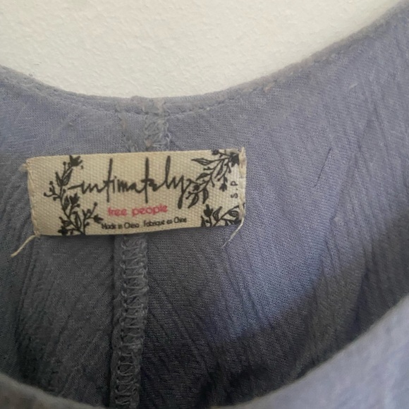Intimately Free People sea blue boho tank - Picture 4 of 7